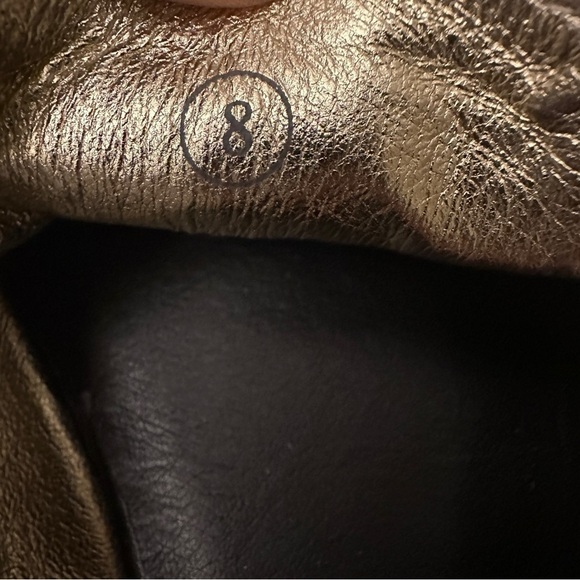 Yosi Samra Calf Loafers Size 8 Brown Black Cream Foldable Fla - Picture 16 of 16